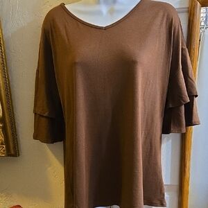 Clearlove Bell Sleeve Top Sz. Large NWT
